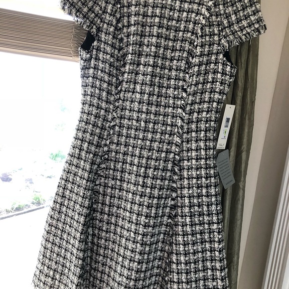 Eliza J Tweed B&W Dress - Picture 4 of 7